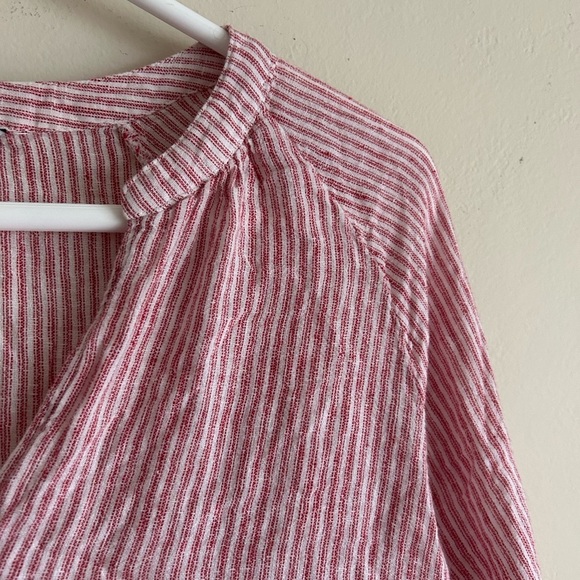 Rails Marti Blouse in Scarlet Stripe Size Medium - Picture 3 of 8